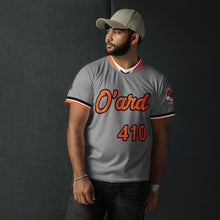 Load image into Gallery viewer, unisex baseball jersey- grey