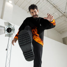 Load image into Gallery viewer, Sly Biz Unisex Sweatshirt - Black/Fire
