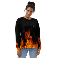 Load image into Gallery viewer, Sly Biz Unisex Sweatshirt - Black/Fire