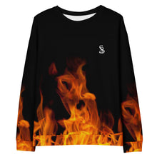 Load image into Gallery viewer, Sly Biz Unisex Sweatshirt - Black/Fire