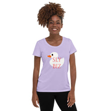 Load image into Gallery viewer, Sly Biz White Duck T-shirt- lilac