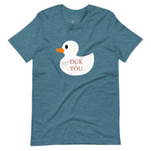 Load image into Gallery viewer, Unisex t-shirt Sly Biz rubber ducky (white)