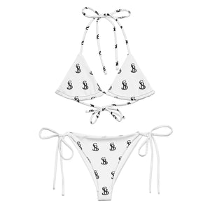 Sly Biz logo print string bikini