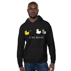 Ducks in a row Unisex Hoodie - Black