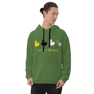 Sly Biz Duck Row Unisex Hoodie - Green