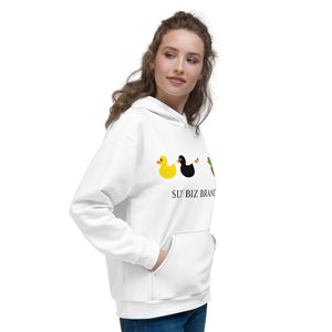 Ducks in a row Unisex Hoodie - White