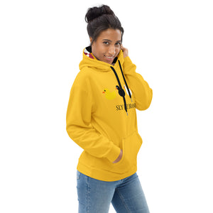 Sly Biz Duck Row Unisex Hoodie - Yellow