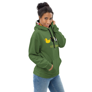 Sly Biz Duck Row Unisex Hoodie - Green