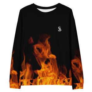 Sly Biz Unisex Sweatshirt - Black/Fire