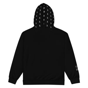 Toad Quad Unisex zip hoodie - Black