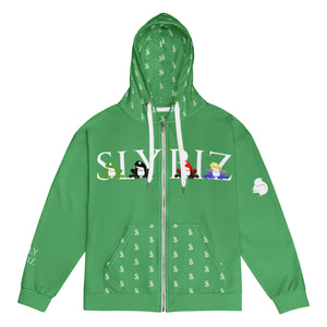 Toad Quad Unisex zip hoodie - Green