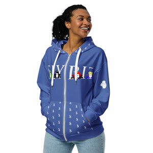 Toad Quad zip hoodie - Blue