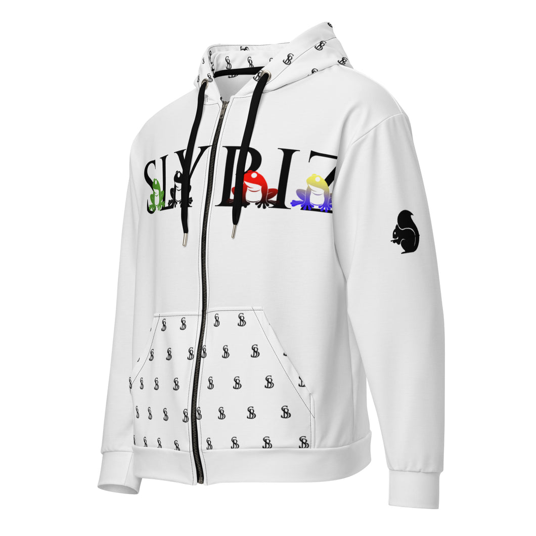 Toad Quad zip hoodie - white