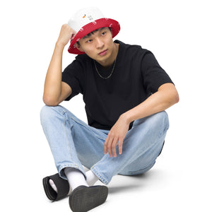 Sly Biz Reversible bucket hat- White/Red