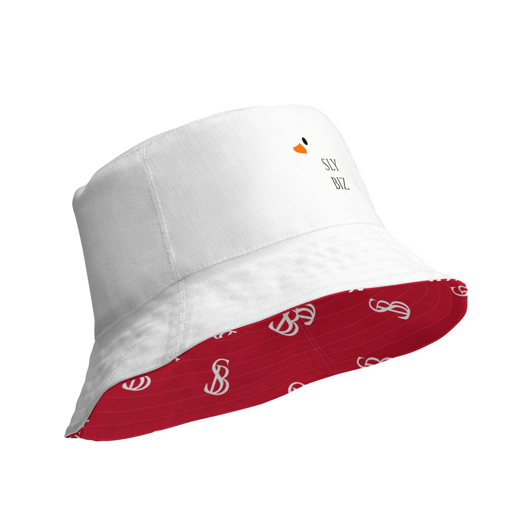 Sly Biz Reversible bucket hat- White/Red