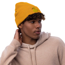 Load image into Gallery viewer, Duck Logo Ribbed knit beanie
