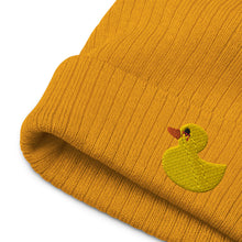 Load image into Gallery viewer, Duck Logo Ribbed knit beanie
