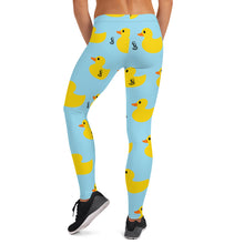 Load image into Gallery viewer, Sly Biz Duck Leggings - sky blue/yellow
