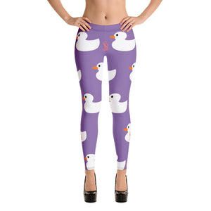 Sly Biz Duck Leggings - purple/white