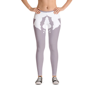 Sly Biz State Print Leggings - smoke lilac/white