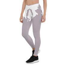 Load image into Gallery viewer, Sly Biz State Print Leggings - smoke lilac/white
