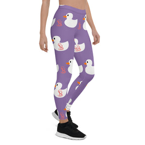 Sly Biz Duck Leggings - purple/white