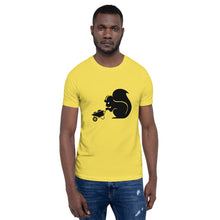 Load image into Gallery viewer, Sly Biz Short-Sleeve Unisex T-Shirt- construction wheel barrell
