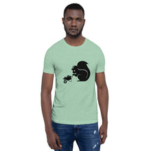 Load image into Gallery viewer, Sly Biz Short-Sleeve Unisex T-Shirt- construction wheel barrell
