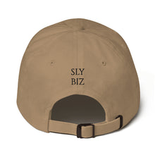 Load image into Gallery viewer, Sly Biz Strap-Back Dad hat(SB Logo)-White
