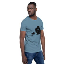 Load image into Gallery viewer, Sly Biz Short-Sleeve Unisex T-Shirt- construction wheel barrell
