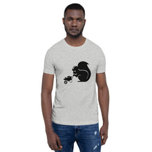 Load image into Gallery viewer, Sly Biz Short-Sleeve Unisex T-Shirt- construction wheel barrell
