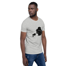 Load image into Gallery viewer, Sly Biz Short-Sleeve Unisex T-Shirt- construction wheel barrell
