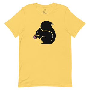 Sly Biz Unisex t-shirt- smoothie squirrel