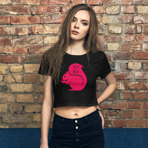 Sly Biz Women’s Crop Tee Black/Pink